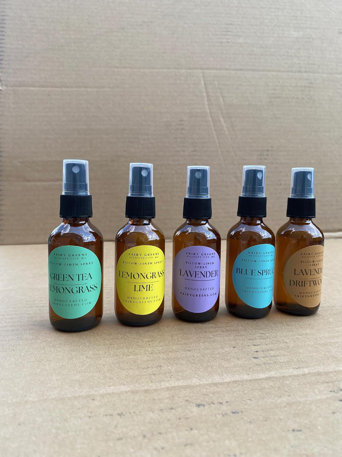 Lemongrass and Lime Pillow/Linen/Body Spray Lavender Farm in Ellicott City, MD | All Natural | 2oz Amber Bottle