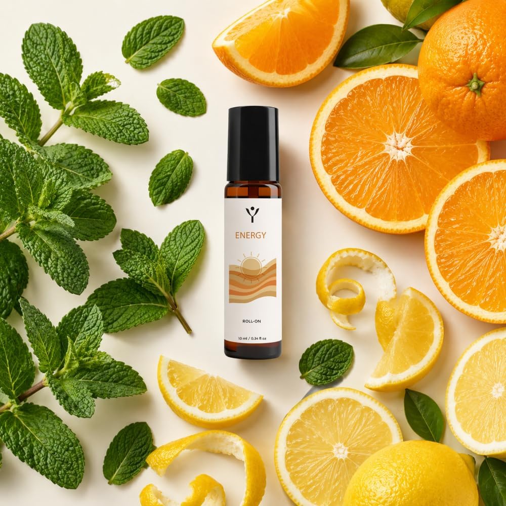 Peppermint Essential Oil Roll On for Energy & Focus