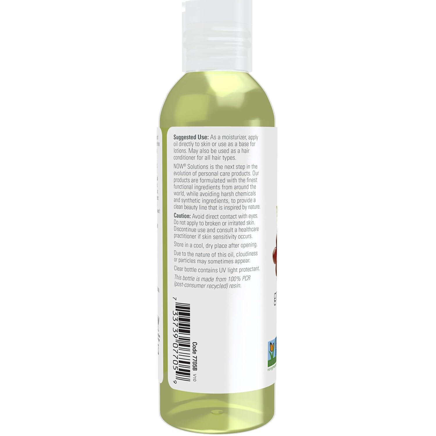 NOW Solutions, Grapeseed Oil, Skin Care for Sensitive Skin, Light Silky Moisturizer for All Skin Types, 4-Ounce