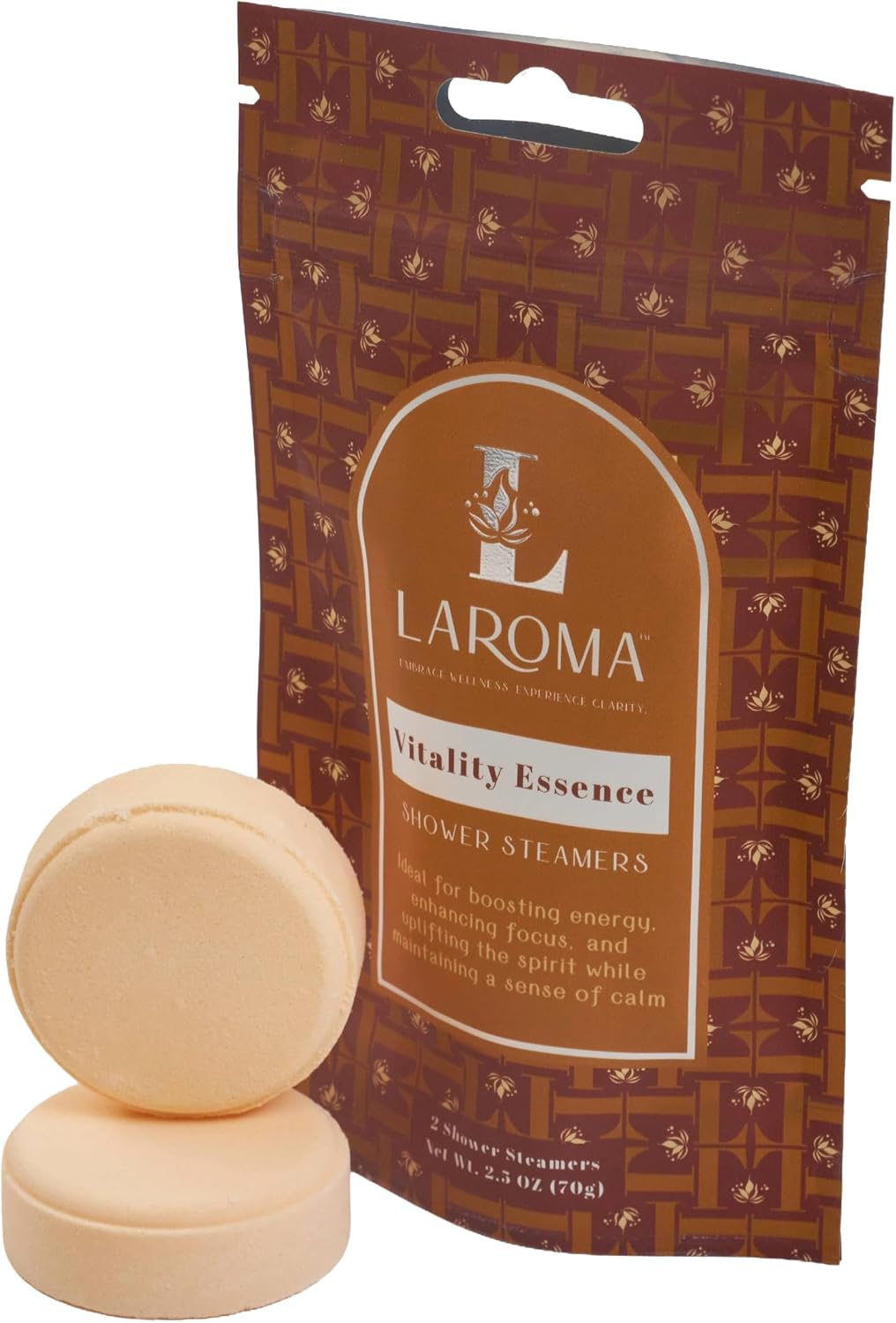 Laroma Aromatherapy Shower Steamers,10 Pack Shower Bombs for Men & Women, Made in The USA, 5 Essential Oil Blended Scents for Relaxation & Stress Relief
