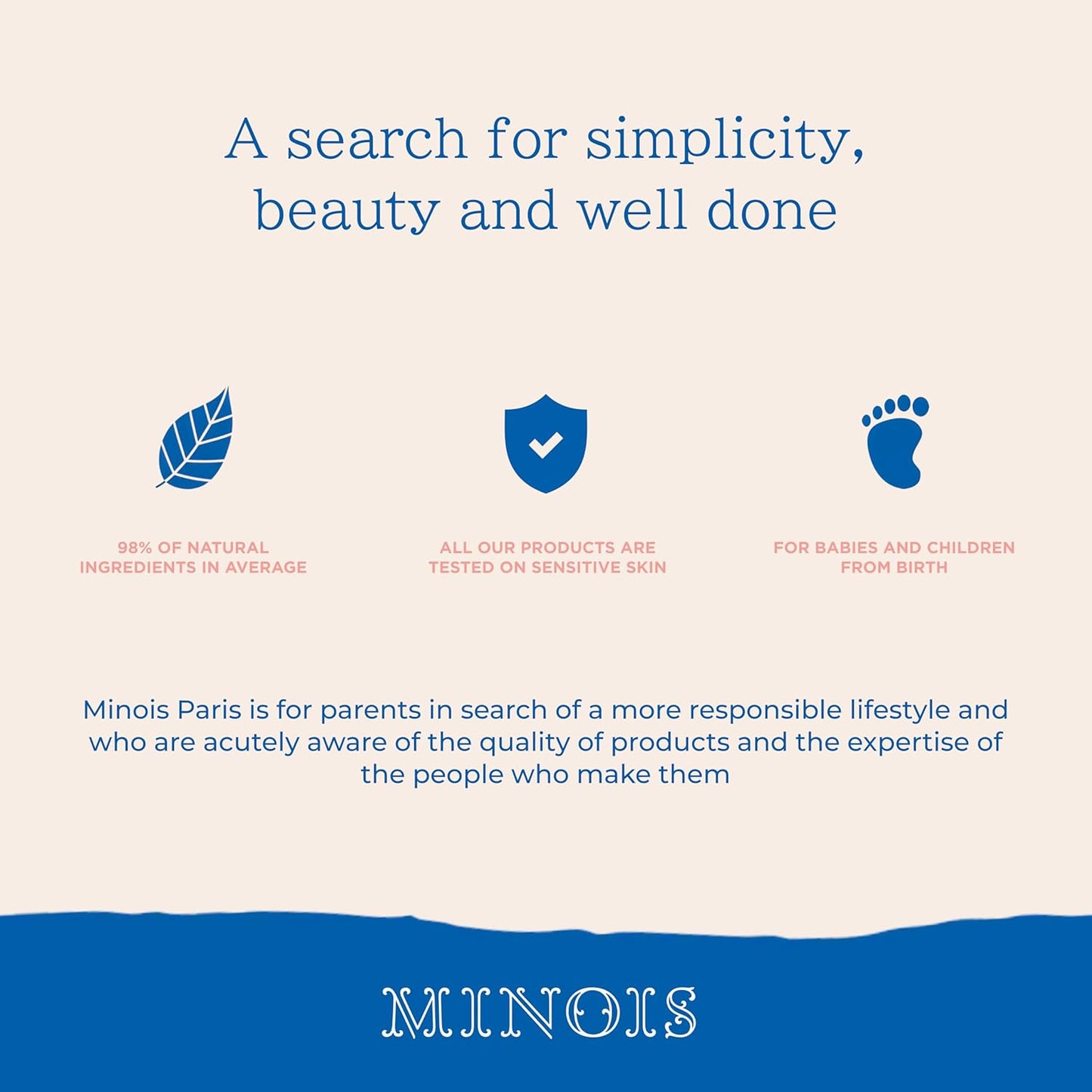Minois Paris Baby & Kids Lip Balm - 100% Natural Organic Moisturizing Lip Care, Kids Chapstick With Sweet Almond Oil and Rice Wax, Non-Toxic Lip Treatment for Dry Chapped Lips, Made in France 4g