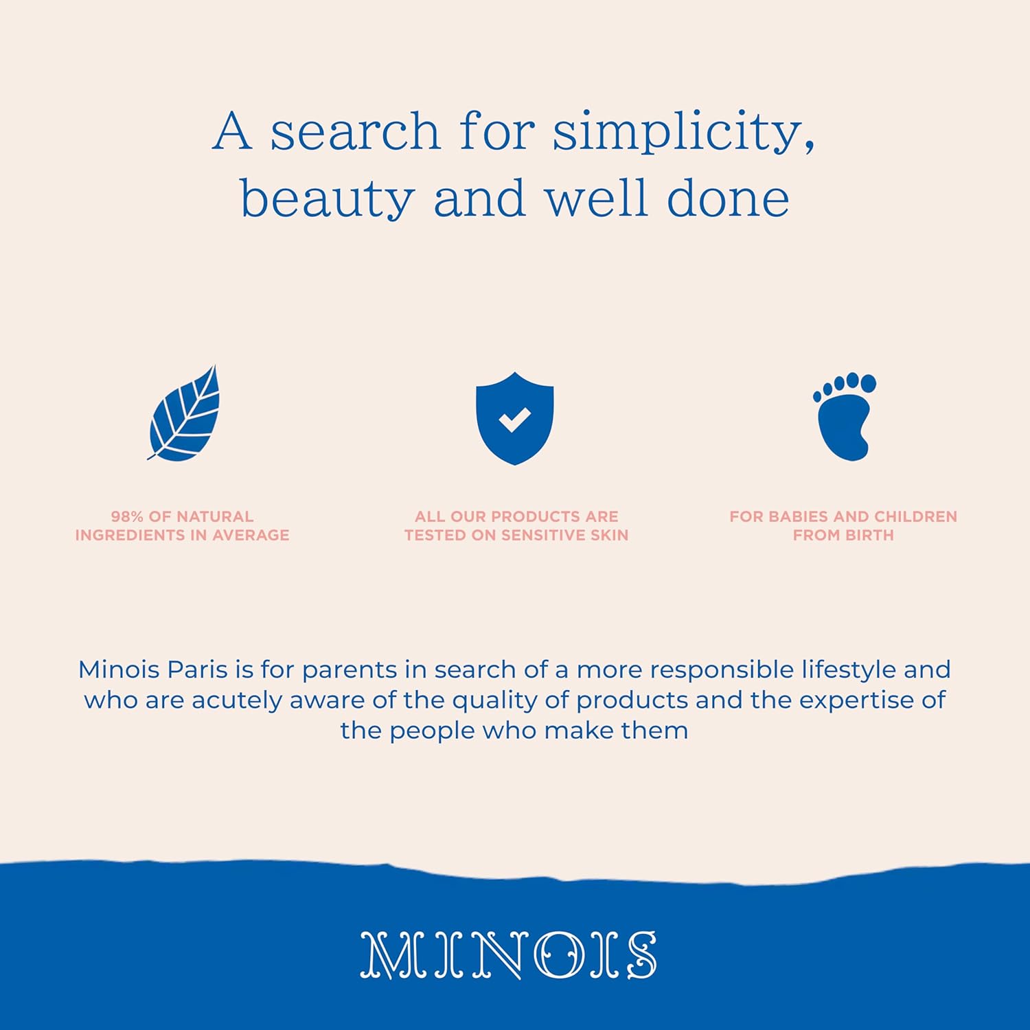 Minois Paris Baby & Kids Lip Balm - 100% Natural Organic Moisturizing Lip Care, Kids Chapstick With Sweet Almond Oil and Rice Wax, Non-Toxic Lip Treatment for Dry Chapped Lips, Made in France 4g