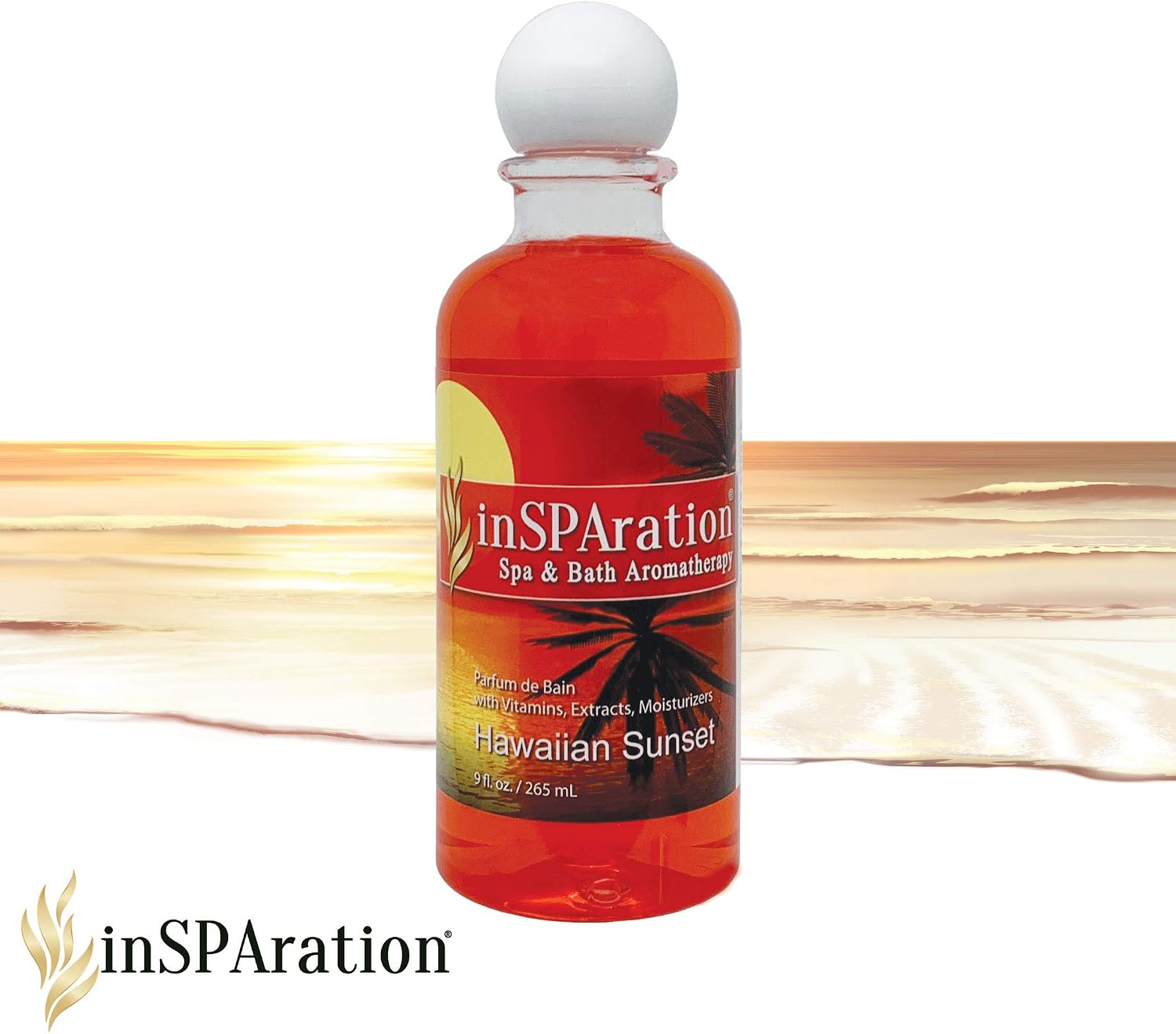 inSPAration 217X Hawaiian Sunset Spa and Bath Fragrance, 9-Ounce, Tropical Sunset