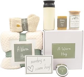 A Warm Hug Gift Box for Women - Cozy, Relaxing Self Care, Get Well, Sympathy, Thinking of You - Thoughtfully Curated Box for Her