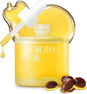 PINKWONDER USDA Organic Jojoba Oil | 100% Pure, Cold-Pressed Oil for Face & Facial Care, Gua Sha | Non-Greasy Korean Skin Care for Women 1.69oz (50ml)