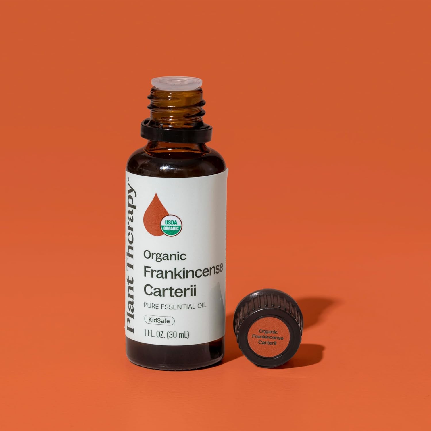 Plant Therapy Organic Frankincense Carterii Essential Oil 30 mL (1 oz) 100% Pure, USDA Certified Organic, Undiluted, Grounding Aromatherapy for Yoga and Meditation