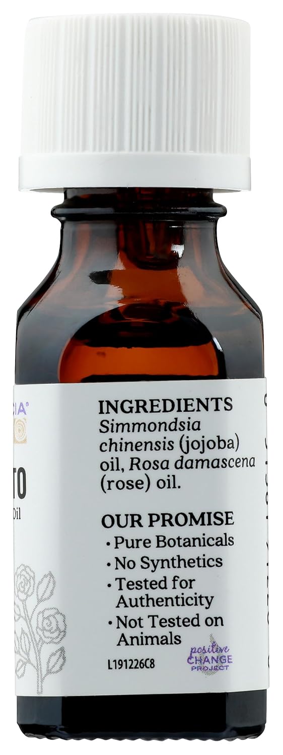 Aura Cacia Rose Otto In Jojoba Oil, 0.5 FZ