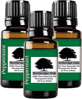 3 Pack Peppermint - 100% Pure Peppermint Essential Oil - Mentha piperita - Non Diluted Therapeutic Grade for Diffuser, Aromatherapy, Skin Care, DIY