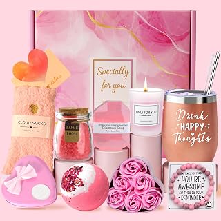 Birthday Gifts for Women, Self-Care, Get-Well Gifts | 10pcsHappy Birthday Set , Christmas Gift for Mom Her Wife Sister Friend