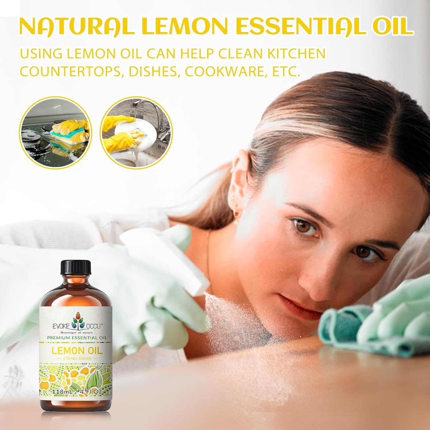 EVOKE OCCU Lemongrass Essential Oil and Lemon Essential Oil - 4 Fl Oz