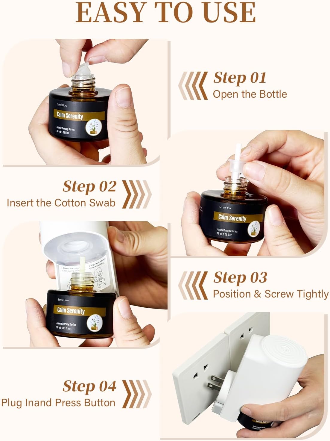 Essential Oil Refill 1.02oz/30ml for SF101/SF101S Waterless Aromatherapy Diffuser, Covers 1000 Sq Ft, 120-Day Natural Scent 1 Pack,Azure Woods