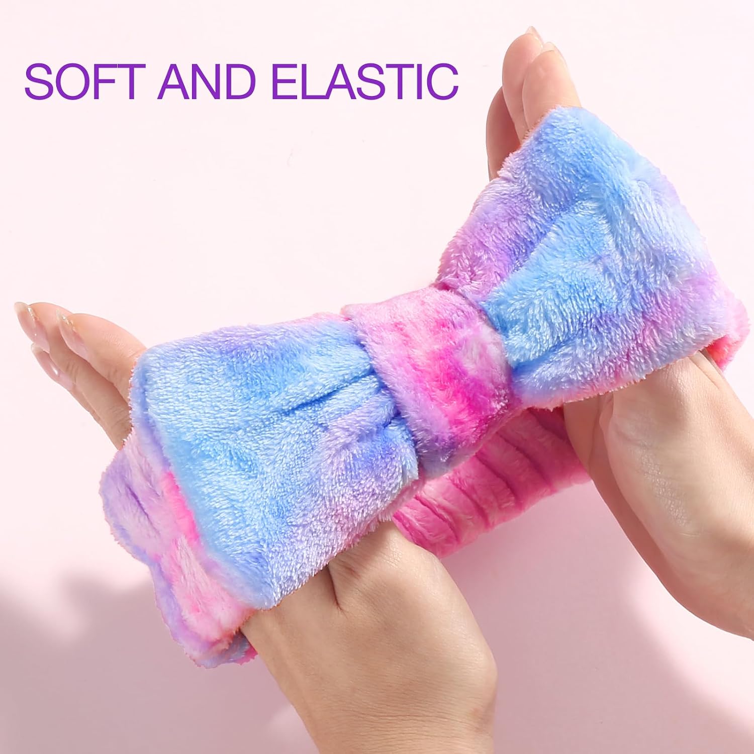 YGQQOY Stocking Stuffer for Teen Girls, Spa Headband With Hair Scrunchies for Skin Care, Headbands for Washing Face,Makeup Headband