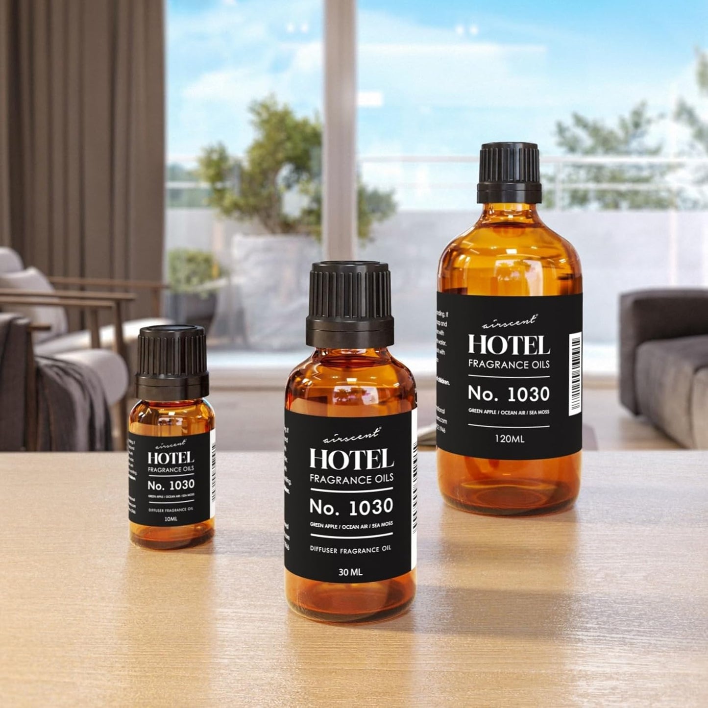 AirScent Hotel Diffuser Oil No. 1030 Inspired by The Beach House Hotel Scent - Fragrance Oil for Ultrasonic and Waterless Diffusers and Crafting - 10 mL, 0.34 fl oz Glass Bottle with Dropper