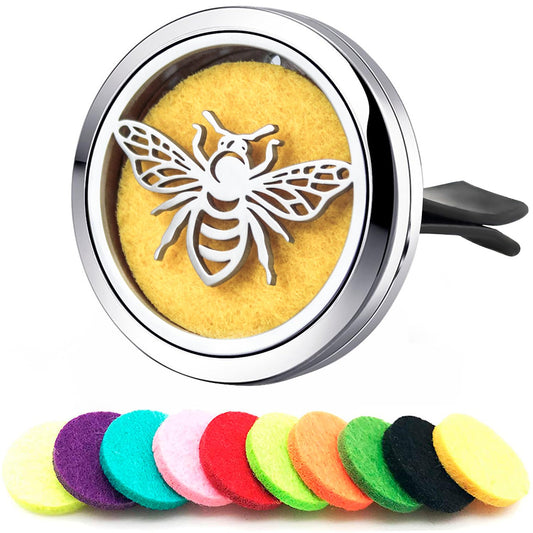 Bee Portable Car Vent Clip Diffuser for Essential Oils