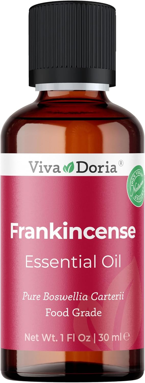 Viva Doria Frankincense Essential Oil, 100% Pure, Natural Essential Oil, Undiluted, for Aromatherapy | Food Grade, 30 mL (1 Fluid Ounce)