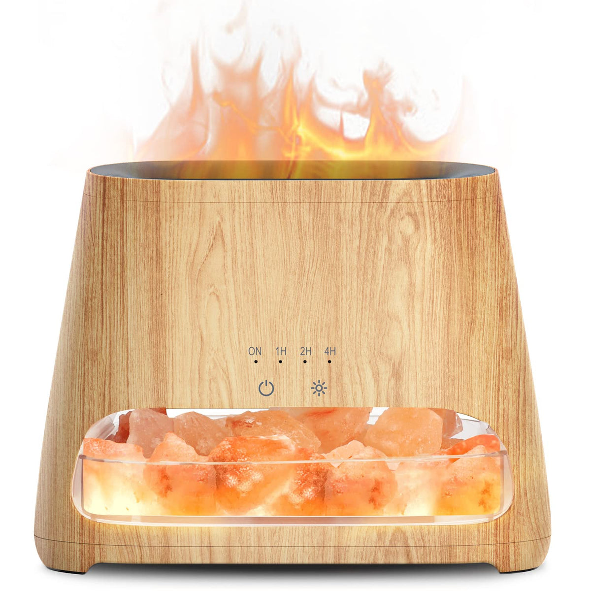 SALKING 2-in-1 Ultrasonic Essential Oil Diffuser & Himalayan Salt Lamp