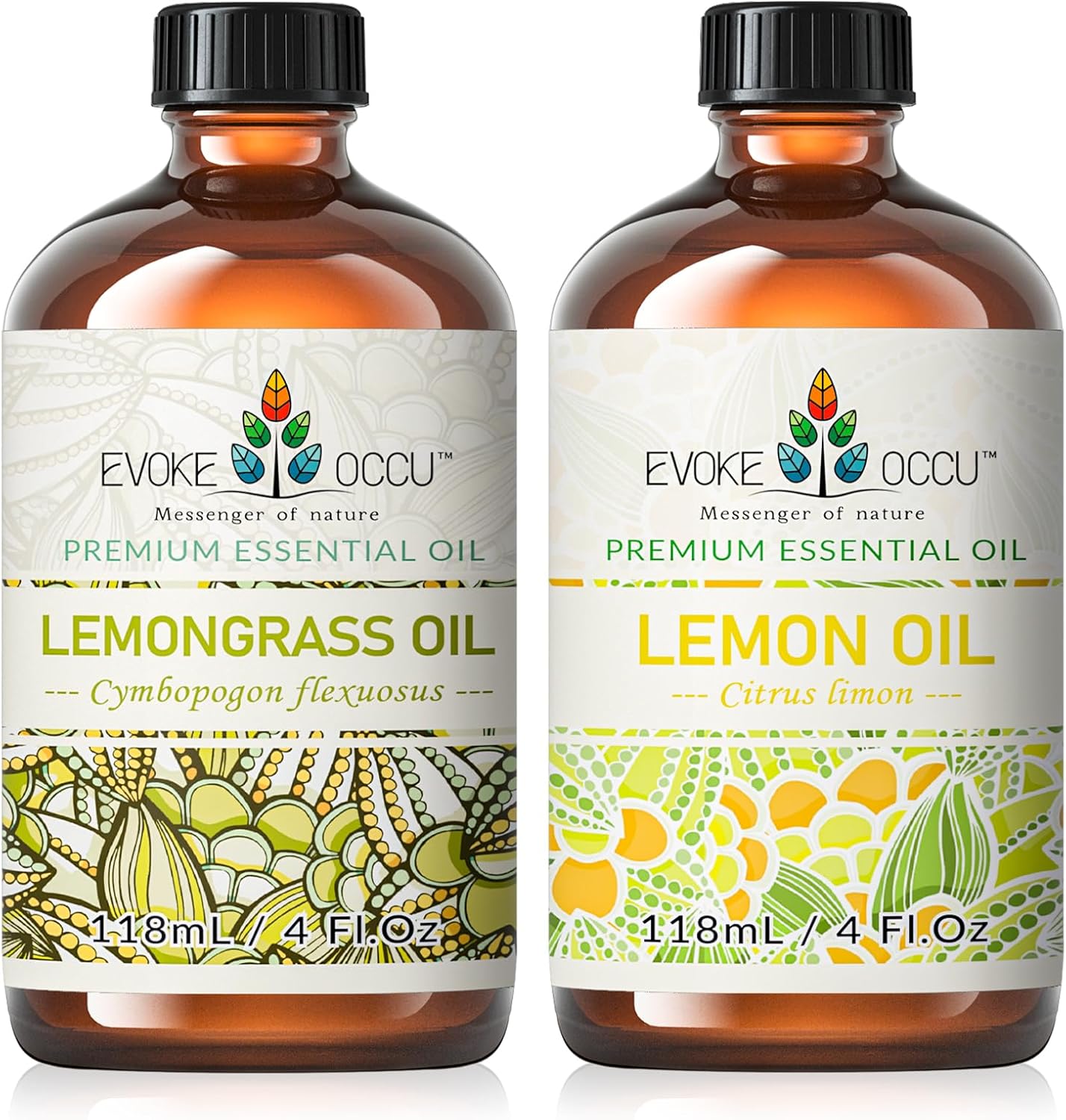 EVOKE OCCU Lemongrass Essential Oil and Lemon Essential Oil - 4 Fl Oz