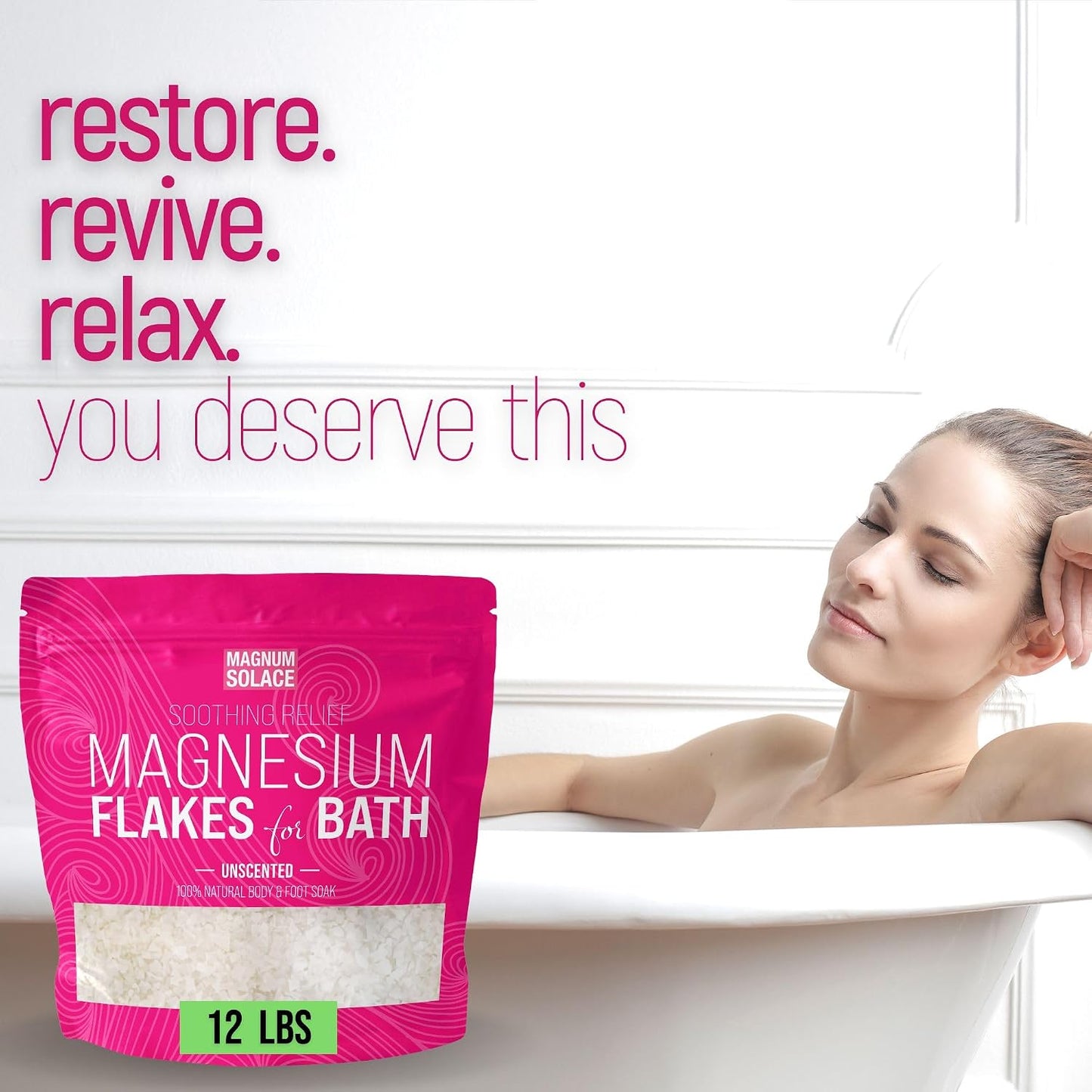 Arnica Nighttime Magnesium Cream, Plus 12 LBS Magnesium Flakes for Bath