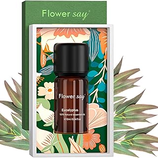 USDA Certified Organic Eucalyptus Essential Oil – 100% Pure & Natural, Undiluted Therapeutic Grade Aromatherapy Oil for Diffuser, Massage, Skin & Hair Care, DIY Soap & Candles – 0.34 Fl Oz (10 mL)