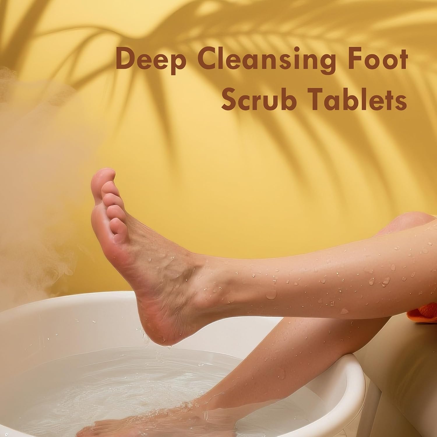 NOVAL Pedicure Spa Tablet - Fast Dissolving, Gentle & Portable Foot Soak for Softening Calluses & Hydrating Skin, Tiny Travel Size, Pineapple Scent