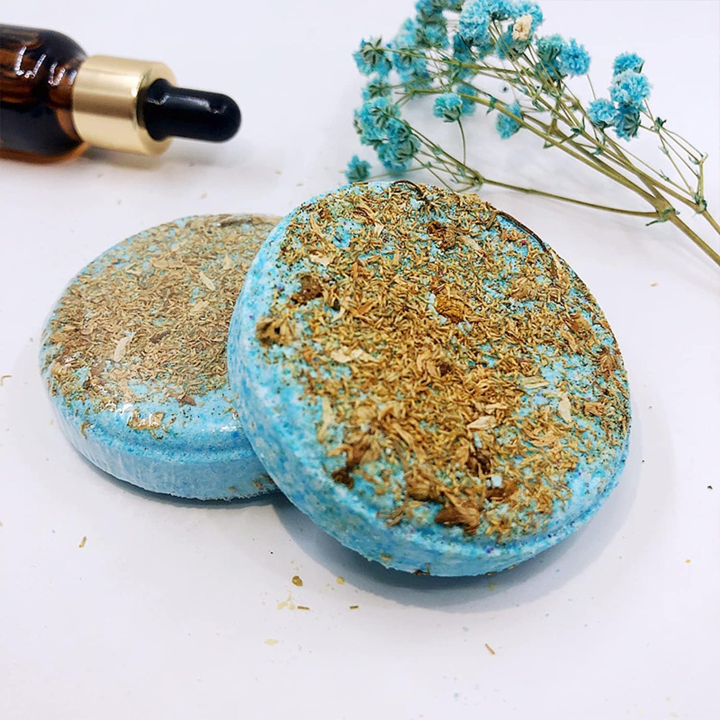Shower Tablets Aromatherapy Shower Tablets, Aromatherapy Bath Salt Tablets to Control Oil and Exfoliate and Moisturise The Skin Shower Vapor Tablets Shower Steamers for Sinus Relief