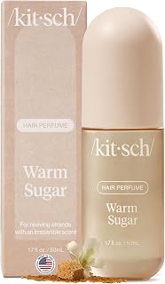 Kitsch Hair Perfume for Women - Warm Sugar | Clean, Deodorizing & Patented Odor-Eliminating Technology Hair Spray & Body Mist - Freshen Hair, Body & Pillows - Pink Grapefruit & Vanilla Scent - 50mL