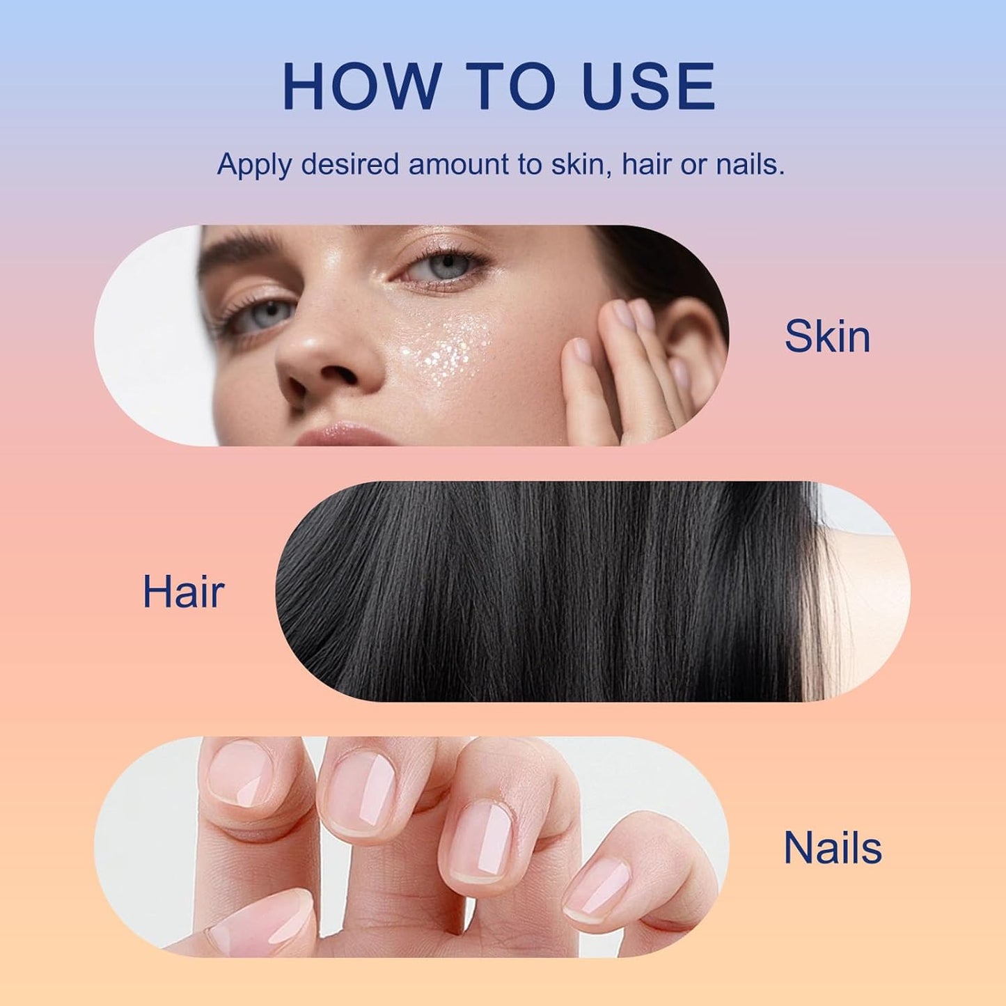 Organic Castor Oil Roll On with Rose Quartz Roller, 100% Castor Oil Organic Cold Pressed, Hexane-Free, for Face and Body, Hair, Eyebrows, Moisturize Skin -1pcs