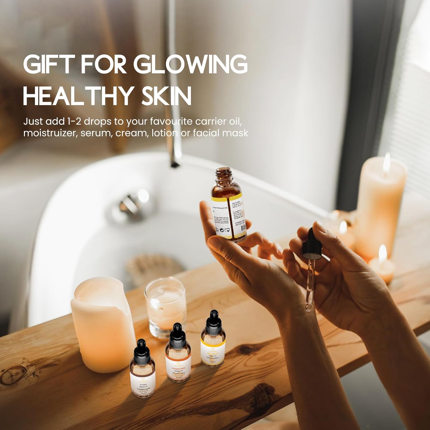 100% Pure Spikenard Essential Oil 0.34 Fl Oz, Natural Spikenard Oil in Amber Glass Bottle with Dropper for Diffuser Massage Skin Care DIY