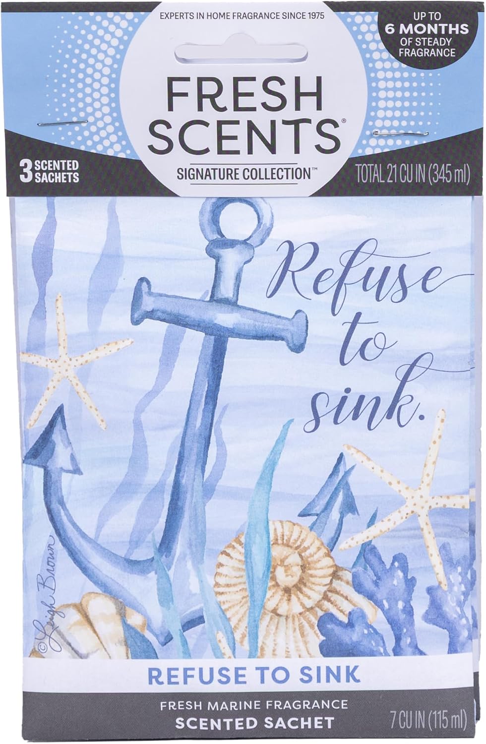 Fresh Scents | Scented Sachet Packet | Refuse to Sink | Air Freshener Bags for Drawers, Closets, Cars | 3 Pack | Long Lasting Home Fragrance