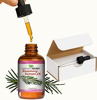 Pure Carrier and Essential Oils for Skin Care, Hair, Body Moisturizer for Face-Anti Aging Skin Care (Rosemary Oil Extract Oil 5%, 4oz)