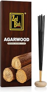 Zed Black Agarwood Incense Sticks | Natural Incense Sticks | Rich Woody Fragrance | Long-Lasting Aroma for Home Fragrance & Everyday Use