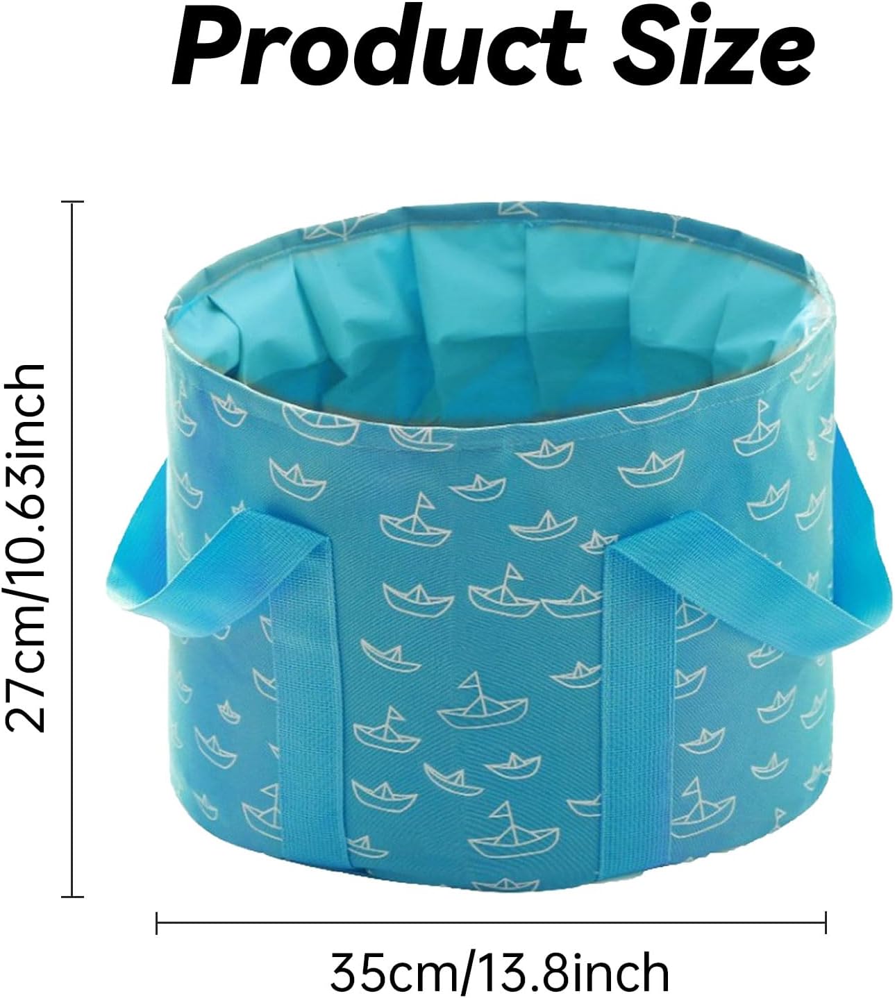 Collapsible Bucket for Soaking Feet-25L Portable Travel Foot Bath Tub, Foot Soaking Bath Basin Portable, Foot Spa Soaking Feet Home Pedicure Basin Outdoor Camping,Blue