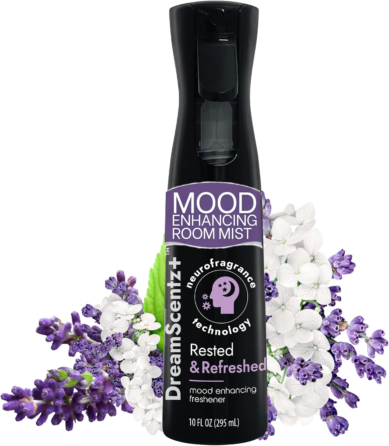 Wizard DreamScentz™ (Rested & Refreshed) Patented Science-Backed Mood-Enhancing Room Mist, Non-Aerosol Continuous Fine-Mist Spray with Neuro-Fragrance Technology – 10 Fl Oz