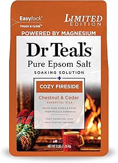 Dr Teal's Epsom Salt Magnesium Soak, Cozy Fireside, 3 lbs