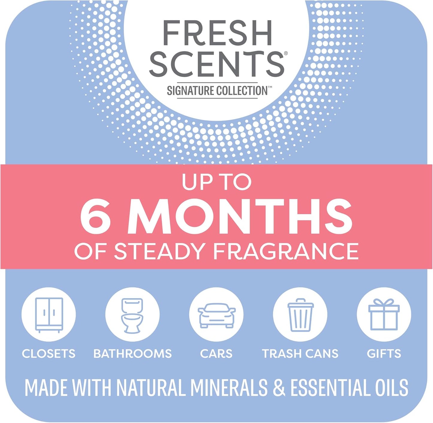 Fresh Scents | Scented Sachet Packet | Paris | Air Freshener Bags for Drawers, Closets, Cars | 3 Pack | Long Lasting Home Fragrance
