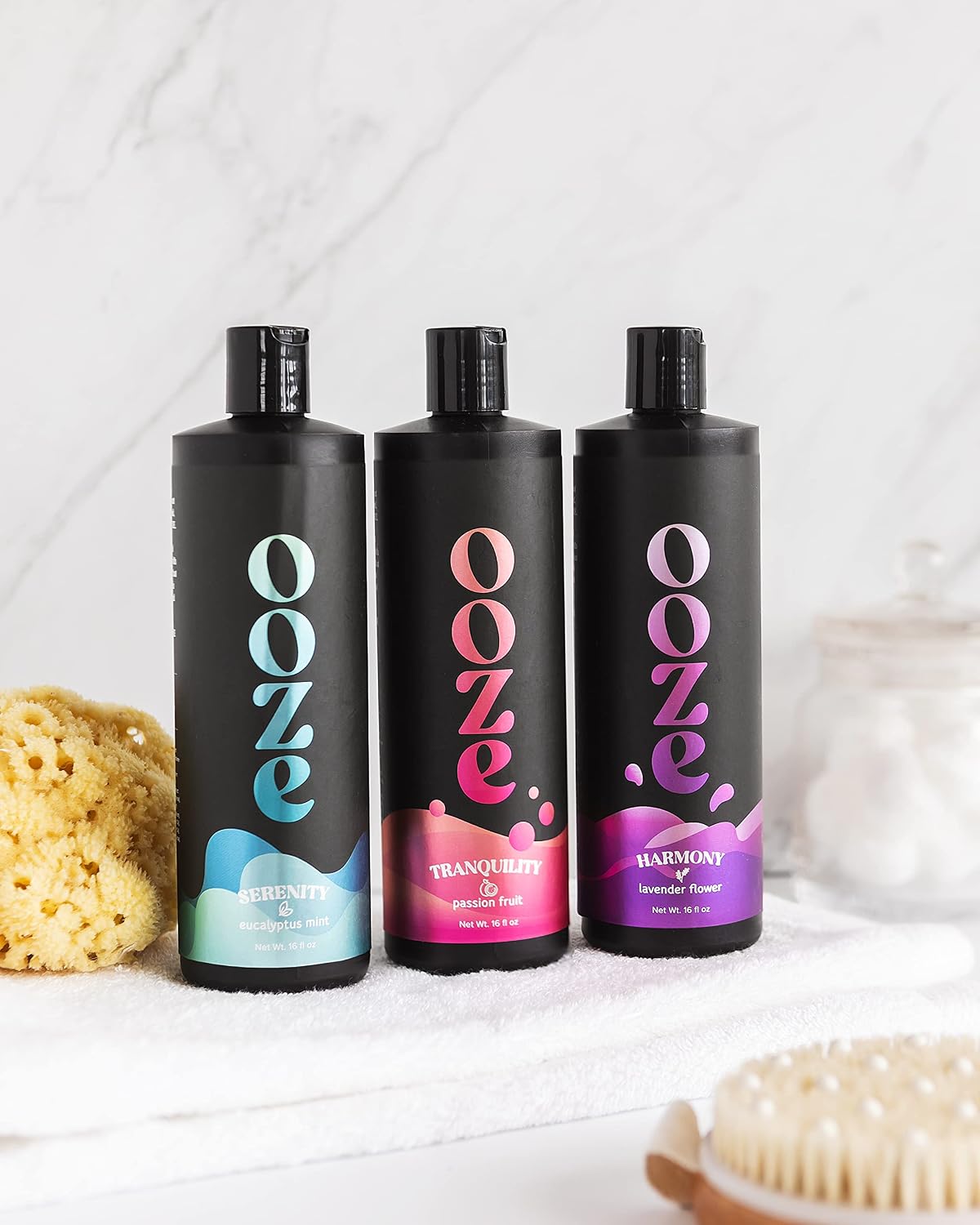 OOZE Passion Fruit Bubble Bath (473ml) - Bubble Bath for Women, Fresh, Uplifting & Rejuvenating - Self-Care & Wellness - Zero Parabens Foaming Bath for Women, Cruelty-Free, Made in The USA
