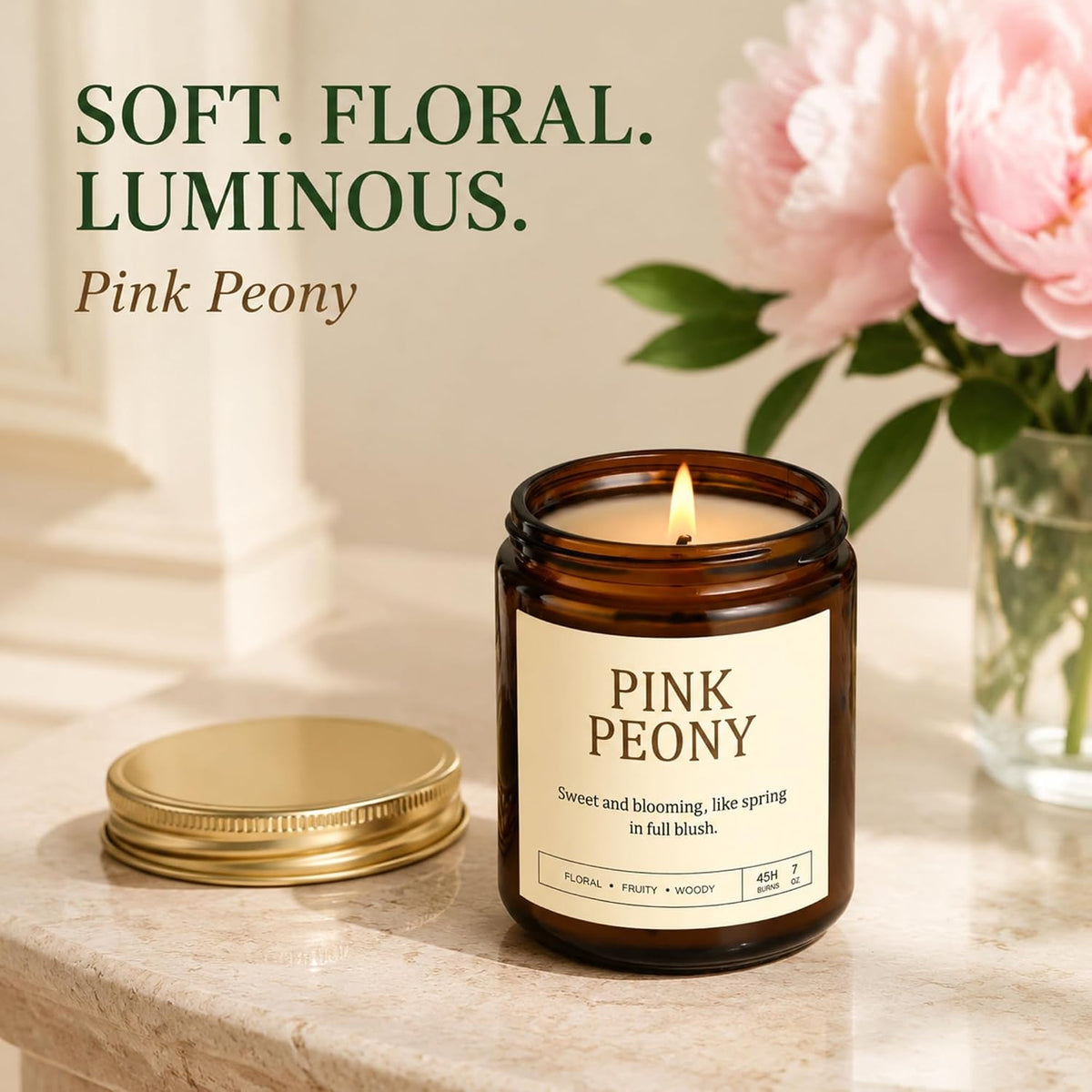 Scented Candles for Women, 4 Pack Soy Jar Candles, 28 oz Total