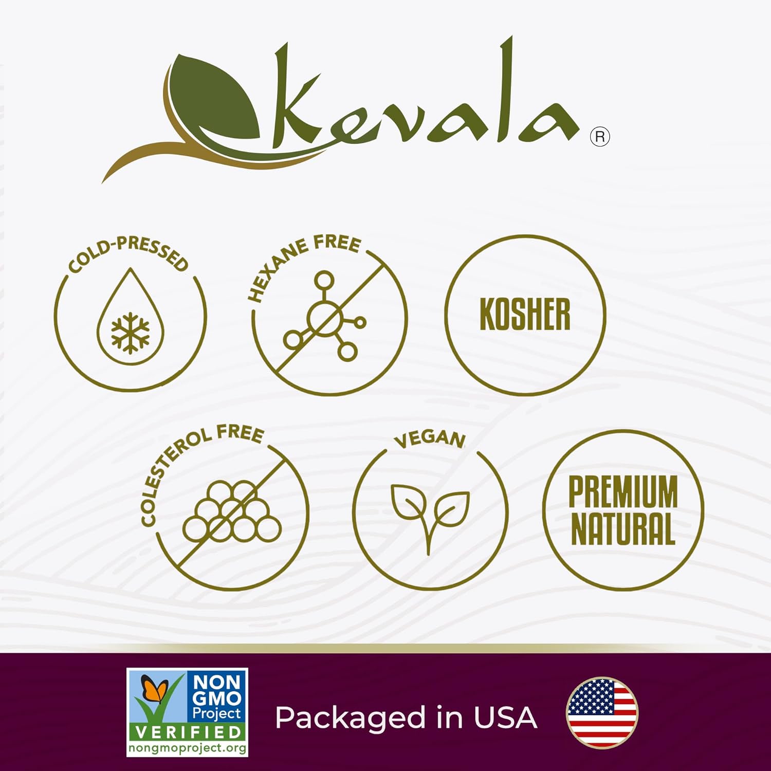 Kevala Grapeseed Oil - Nutritious Oil Great for Cooking and Beauty, Made with Carefully Selected Grapes, Perfect Base with Natural Flavor for an Organic Salad Dressing, Vitamin E Source, 64 fl oz