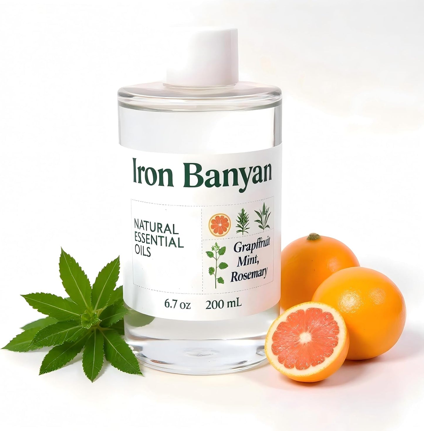Essential Oil Blends Collection 200ml Aromatherapy Oils for Diffuser, Energy, Focus, Relaxation & Sleep (Grapefruit Mint Rosemary)