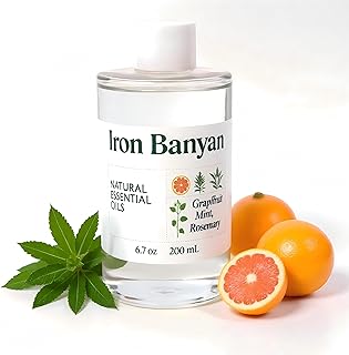 Essential Oil Blends Collection 200ml Aromatherapy Oils for Diffuser, Energy, Focus, Relaxation & Sleep (Grapefruit Mint Rosemary)