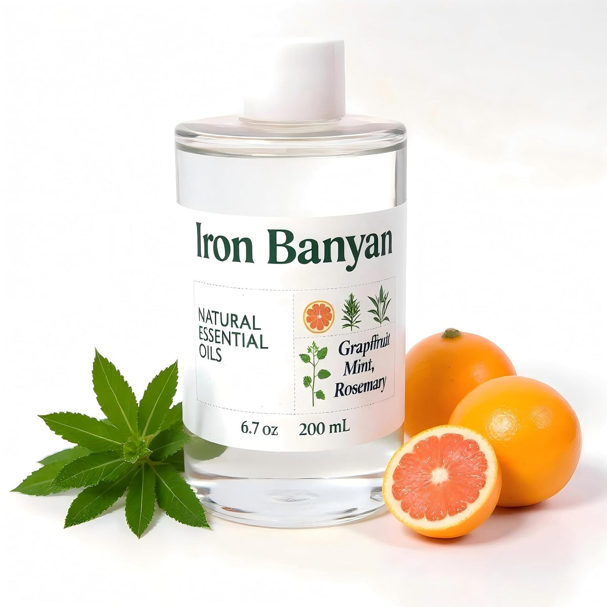 Essential Oil Blends Collection 200ml Aromatherapy Oils for Diffuser, Energy, Focus, Relaxation & Sleep (Grapefruit Mint Rosemary)