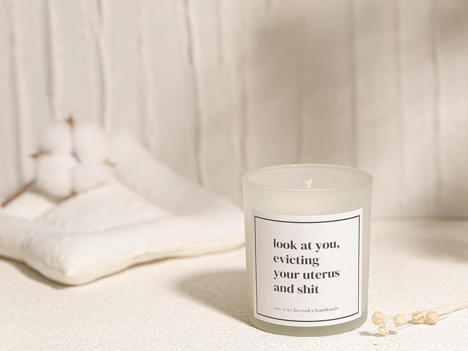 Get Well Soon Gifts for Women,mom,Grandma,Daughter,Sister,Friends,Coworkers.Look at You evicting Your Uterus Soy Candle,Hysterectomy Gift,Surgery Recovery Gifts for Friends