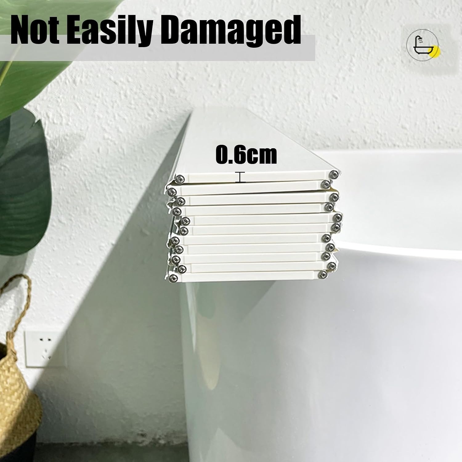 Bathtub Tray Folding Bathtub Cover Bathtub Caddy Tray, Dust-Proof Board Insulation Cover Shutter Bath Lid Bath Tub Accessories Bathtub Trays, 0.6cm Thickness Multifunctional(80x150x0.6cm)
