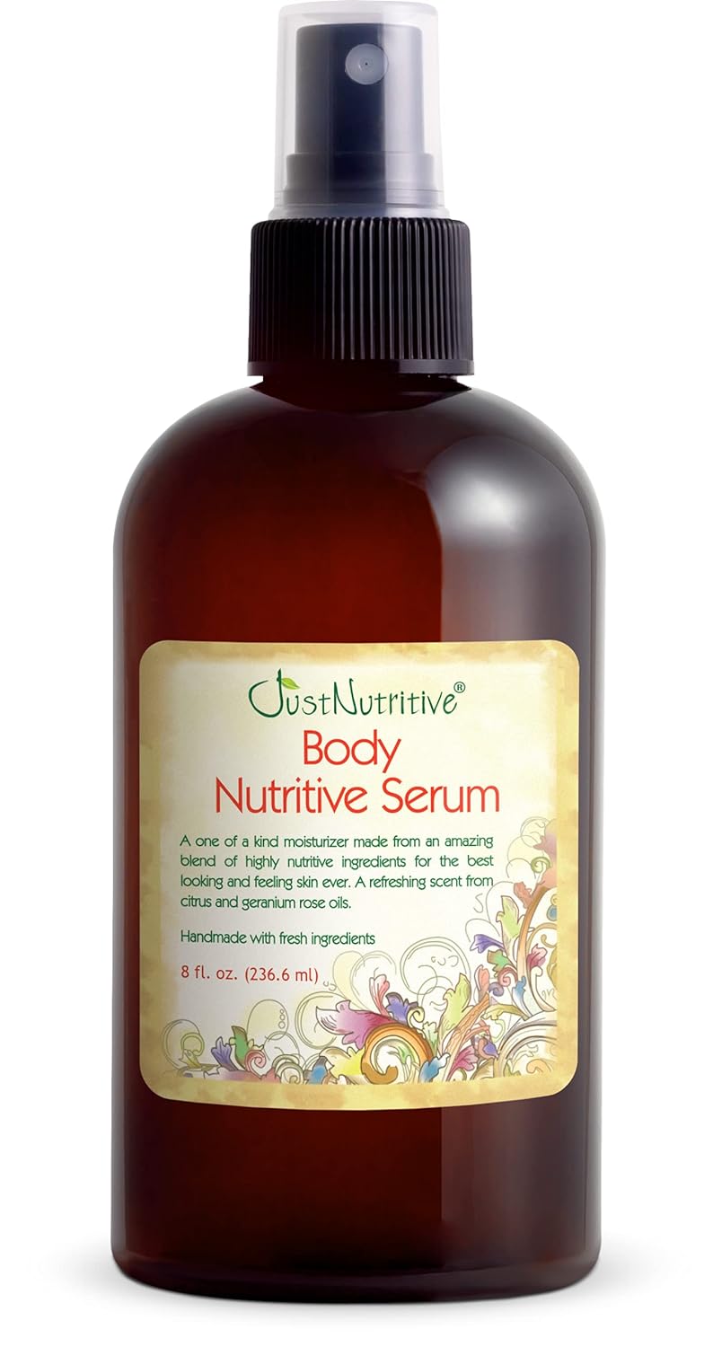 Just Nutritive Tanning Accelerator Body Oil, Natural Tan Enhancer for Outdoor Sun and Tanning Bed, Hazelnut Avocado Walnut and Vitamin E, Deep Moisture, No Fillers No Water, Made in USA, 8 oz
