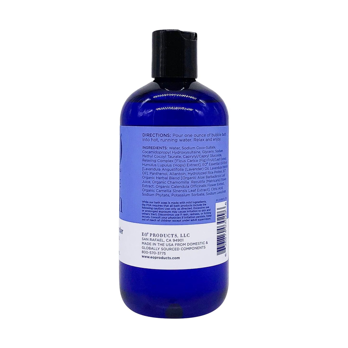 EO, Bubble Bath French Lavender Organic, 12 Fl Oz