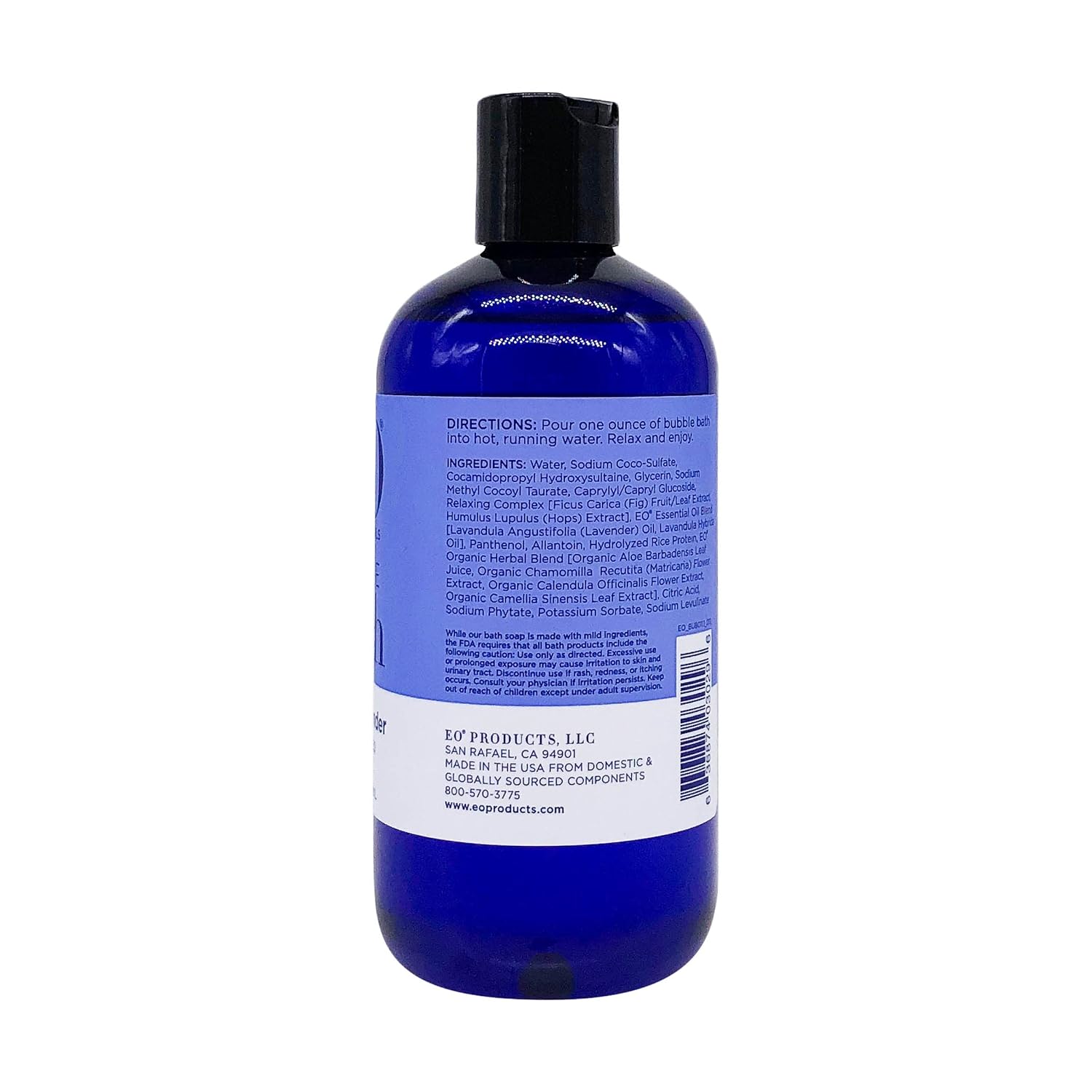 EO, Bubble Bath French Lavender Organic, 12 Fl Oz