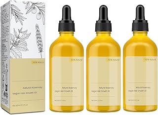 180 ML Natural Hair Growth Oil, Carvenchi Organic Rosemary Oil for Dry Damaged and Growth Thin Hair.