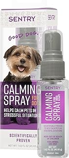 Sentry PET Care Sentry Calming Spray for Dogs, Uses Pheromones to Reduce Response to Normal Stress, Easy Spray Application, Helps Dogs with Separation, Travel, Loud Noises