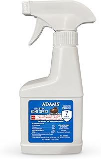 ADAMS Flea & Tick Home Spray for Indoor House Treatment, Tick and Flea Spray for Home, Carpet, Furniture & Pet Bedding, Controls Bed Bugs, Cockroaches, Spiders & Mosquitoes, 8 oz