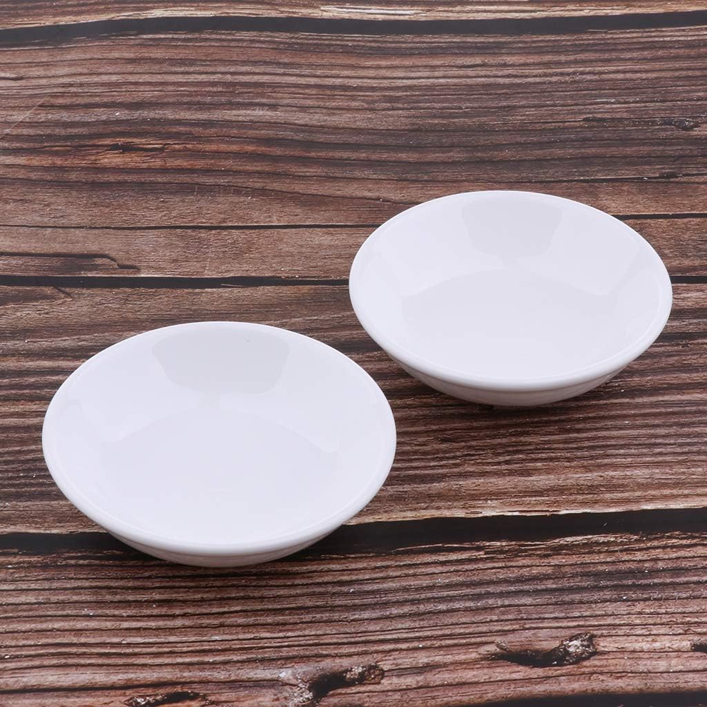 2 Pcs 3.8 Inch Round Replacement Ceramic Dish For Electric Burner Warmer